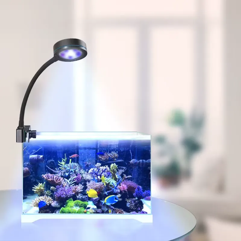 Aquarium Blue Marine Reef - Aquasanrise Vollspektrum-Korallenwachstums-LED-Licht für Weiß-Blaue Aquarien, Mini-Nano-Meerwasserriff-Aquarien