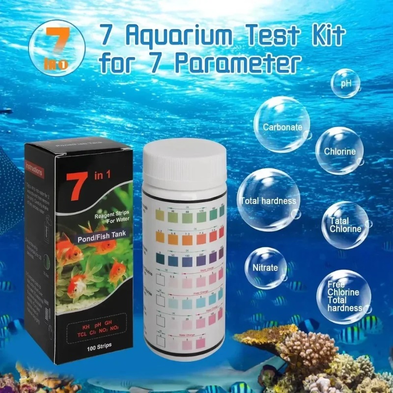 Marine Aquarium Water Test Kit - Bestseller Aquarium-Teststreifen PH-Teststreifen Wasserqualität Fischbecken-Teststreifen PH-Kit