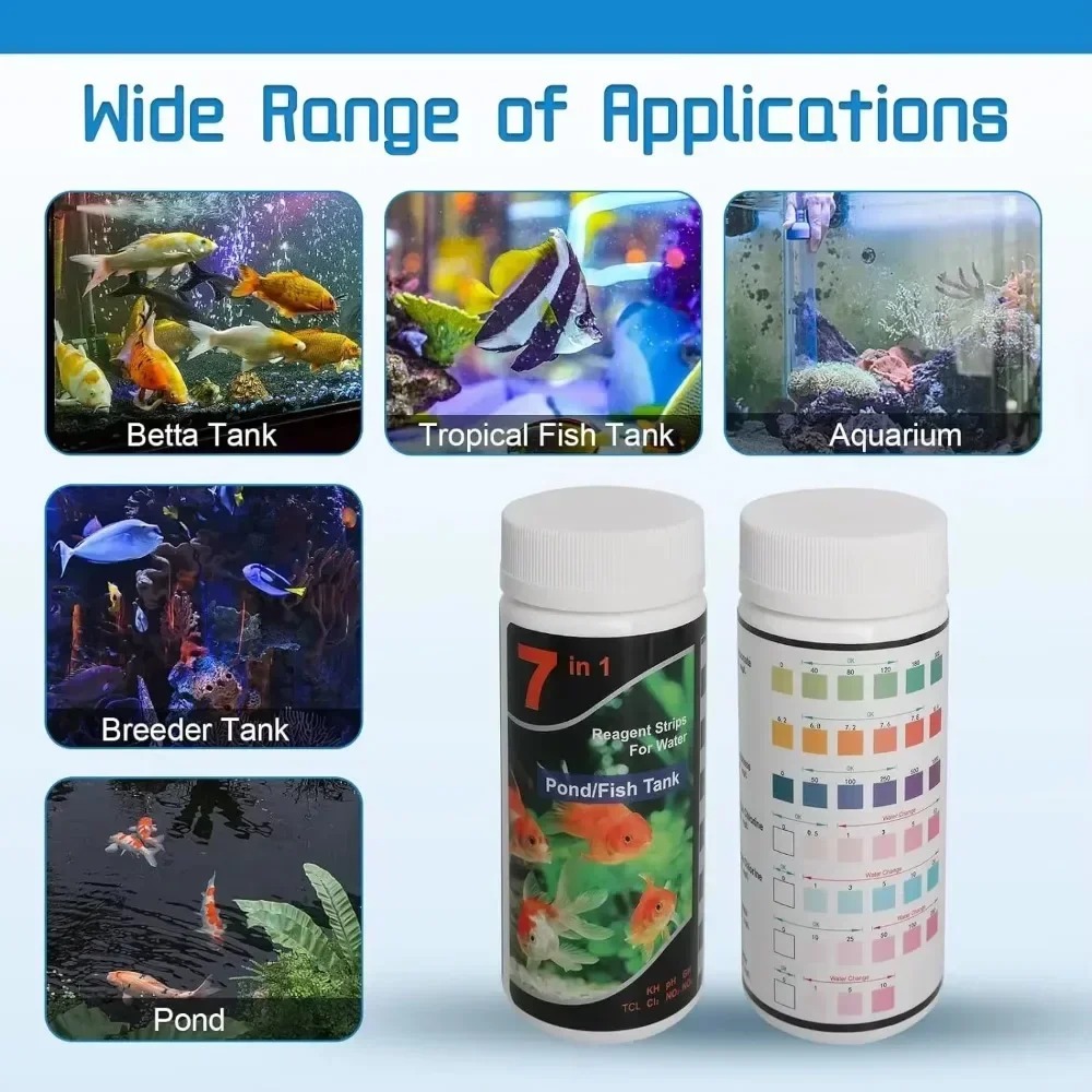 Marine Aquarium Water Test Kit - Bestseller PH-Teststreifen für Wasser, Aquarium-Teststreifen, PH-Qualitätskit