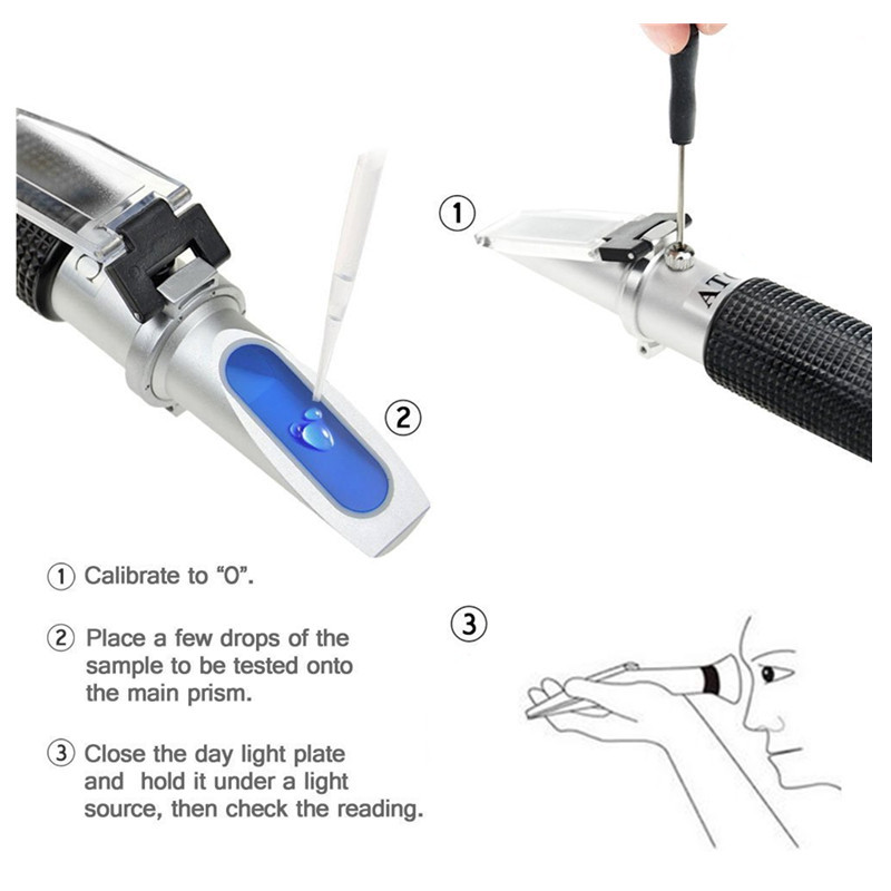 0–32 % Zucker, 0–28 % Salz, tr – Refractometer Salinity Bewertung und Preis