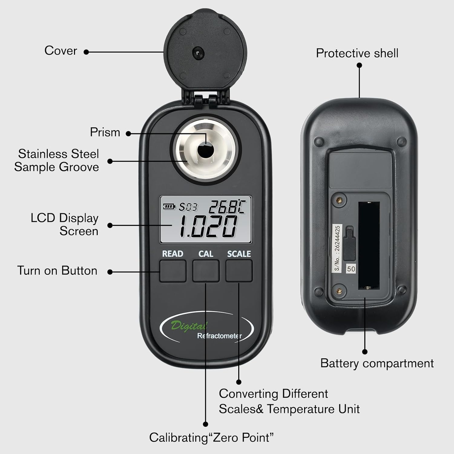 Digitales Refraktometer Digita – Refractometer Salinity Bewertung und Preis