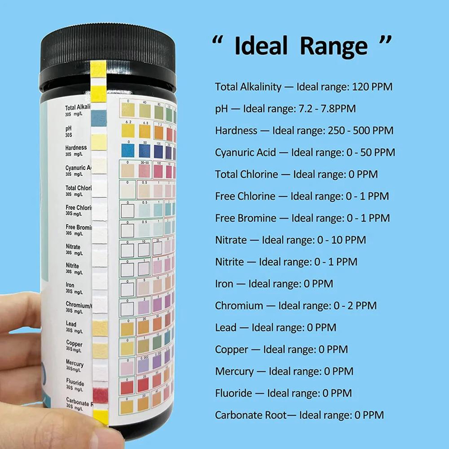 16-in-1 Wasserteststreifen, 10 – Marine Aquarium Water Test Kit Bewertung und Preis