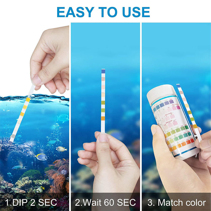 7-IN-1 Aquarium Test Streifen  – Marine Aquarium Water Test Kit Bewertung und Preis