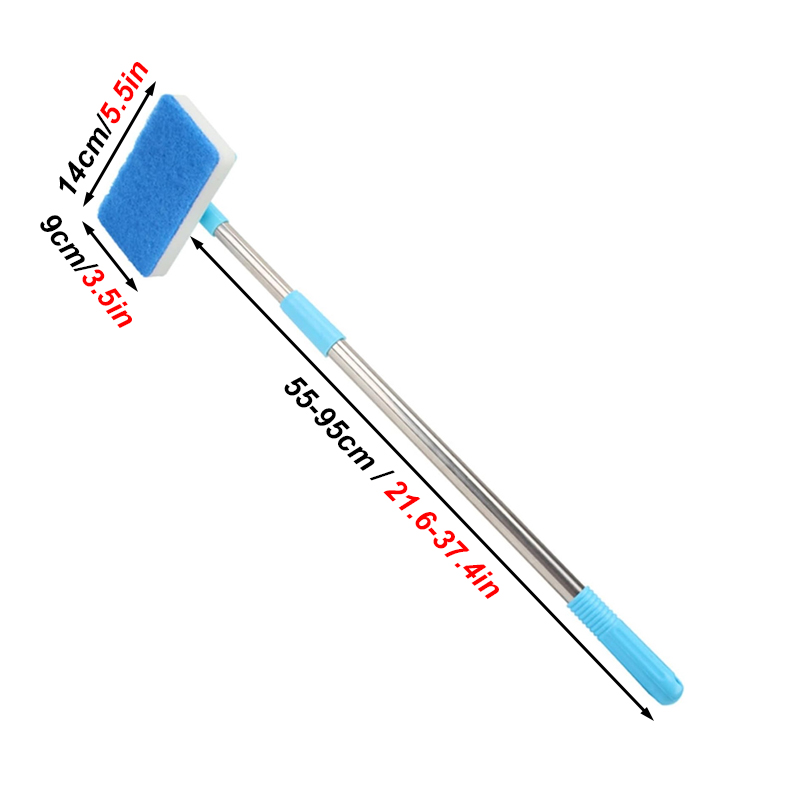 55–95 cm Teleskopgriff 180 °   – Marine Aquarium Glass Cleaner Bewertung und Preis