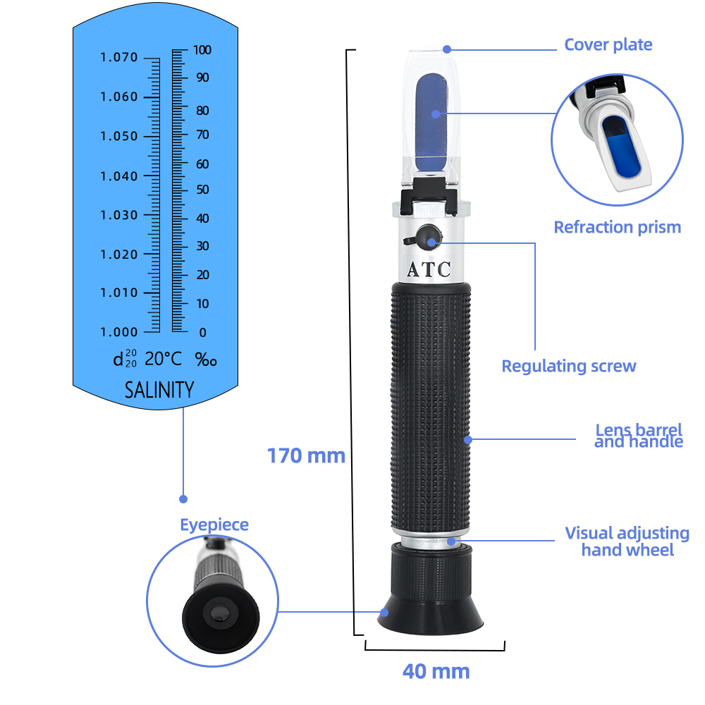 Handheld Salzgehalt Refraktome – Refractometer Salinity Bewertung und Preis