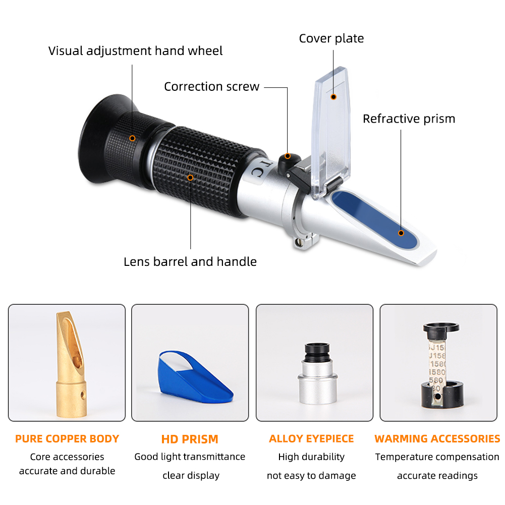 Professionelles 28-62% Brix-Re – Refractometer Salinity Bewertung und Preis