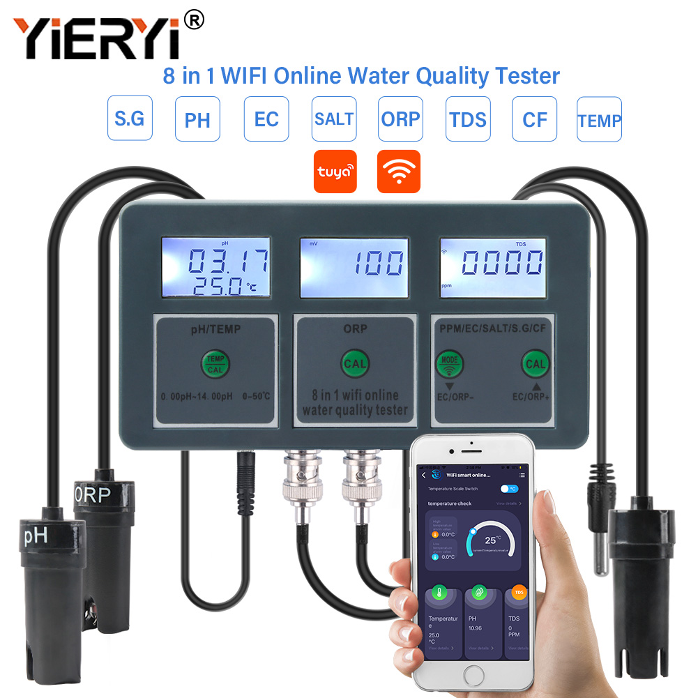 Yieryi WiFi Tuya Smart PH ORP  – Marine Aquarium Water Test Kit Bewertung und Preis